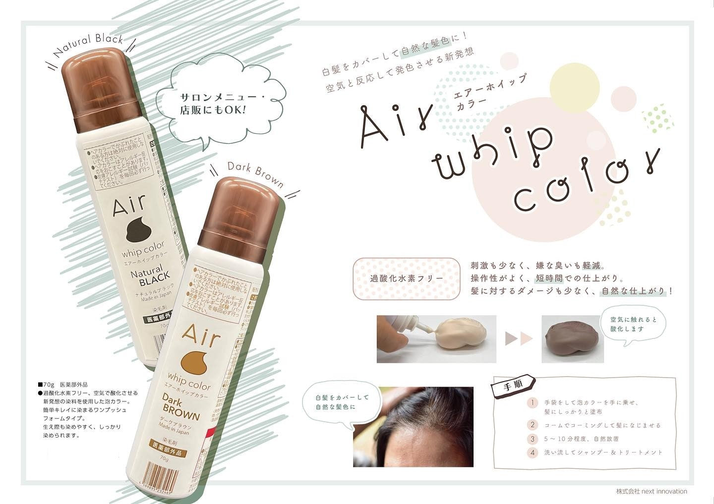 エアーホイップカラー 70g【6本単位】